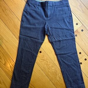 Banana Republic Navy Striped Dress Pants